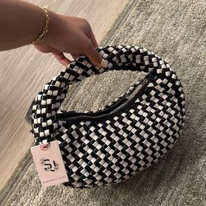 Sincerely Jules Monochrome Woven Shoulder Bag